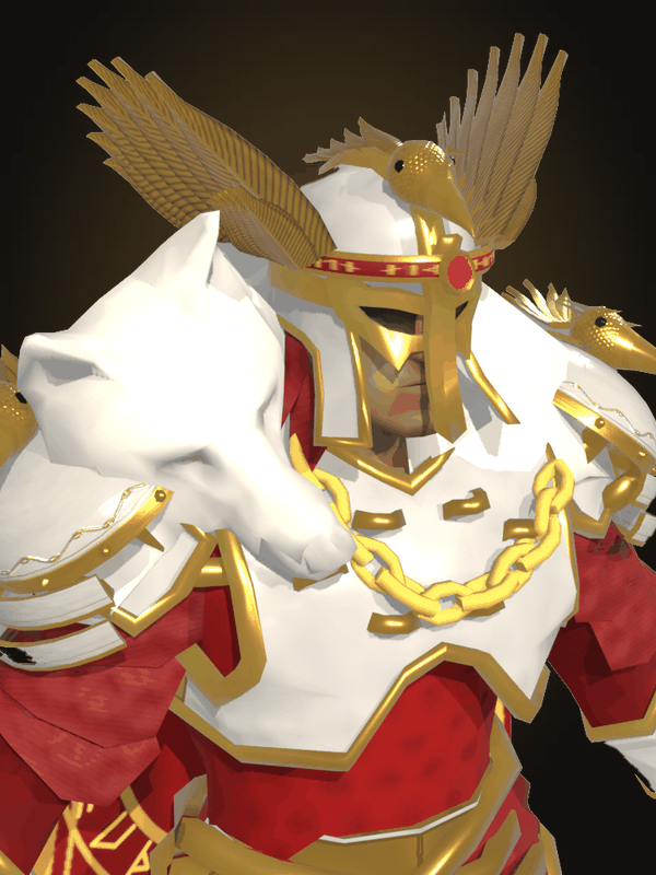 Odin the Red&rsquo;s Alföðr, Raven pauldron