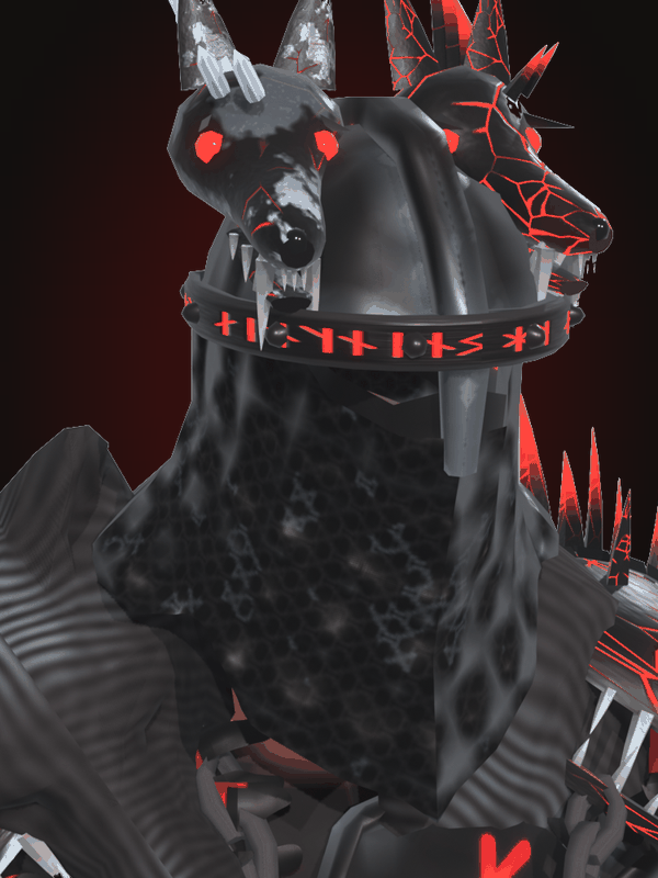 Sajakain&rsquo;s Sköll and Hati, Wolf helm