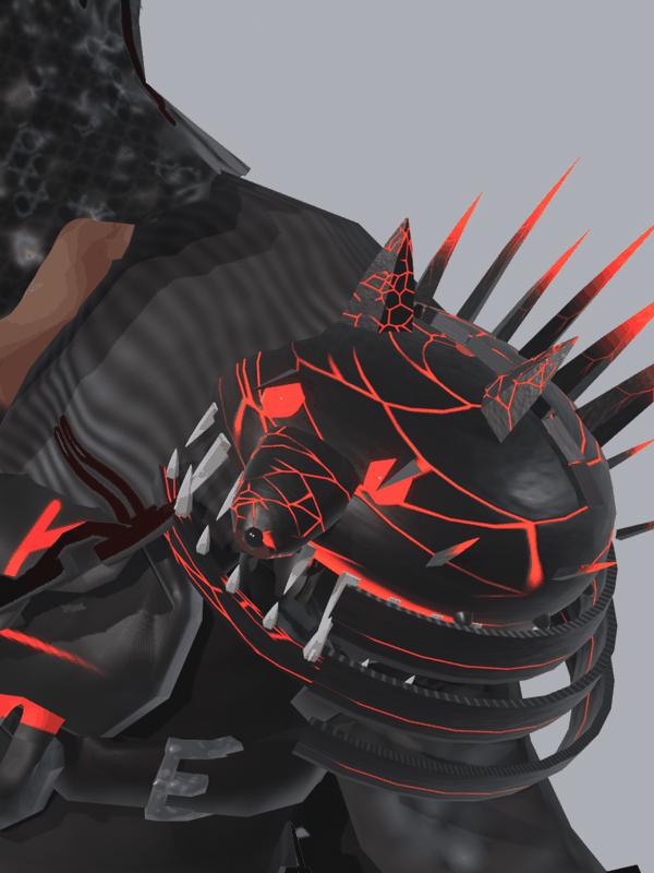 Sajakain&rsquo;s Sköll and Hati, Pauldron